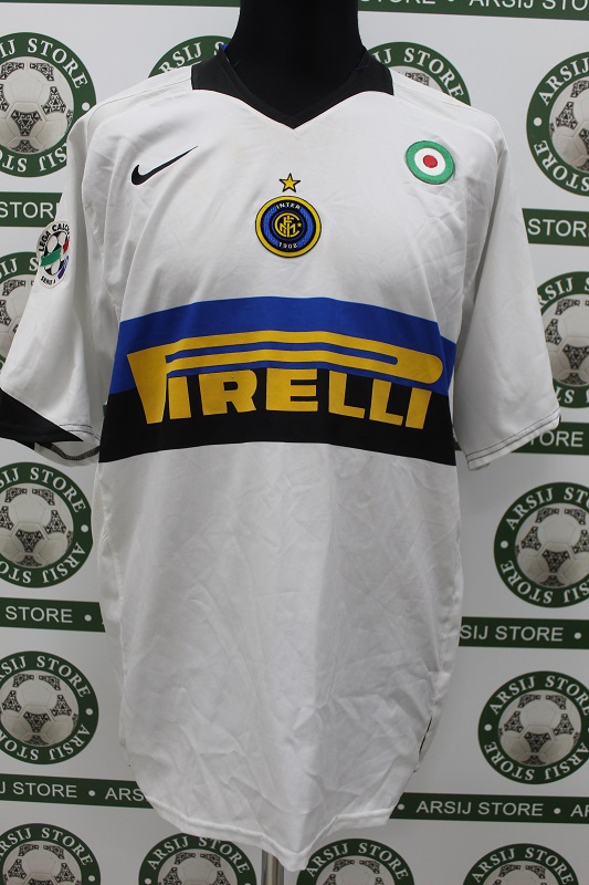 Maglia Away INTER ADRIANO Match Worn 2005 06 Arsij Store Vendita Di